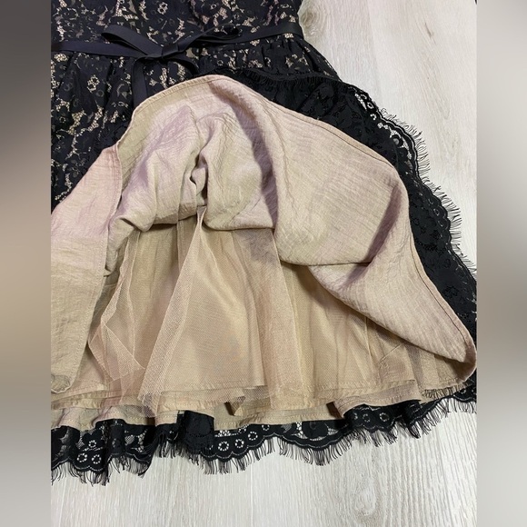 Neiman Marcus Target Robert Rodriguez Black Lace Strapless Cocktail Dress, Sz 8 - Picture 6 of 16